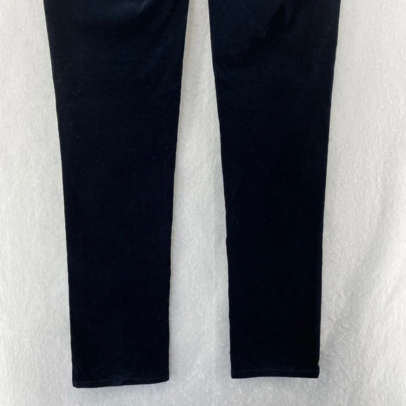 Banana Republic Pants Womens 6 Black Curduroy Mid Rise Slim Straight Stretch - Picture 12 of 12